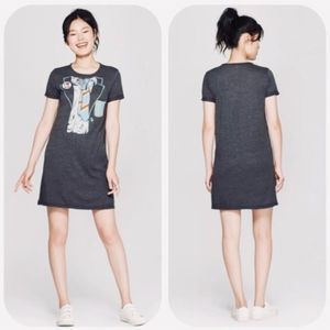 LAST ONE! I ❤️ AC/DC gray T-shirt dress